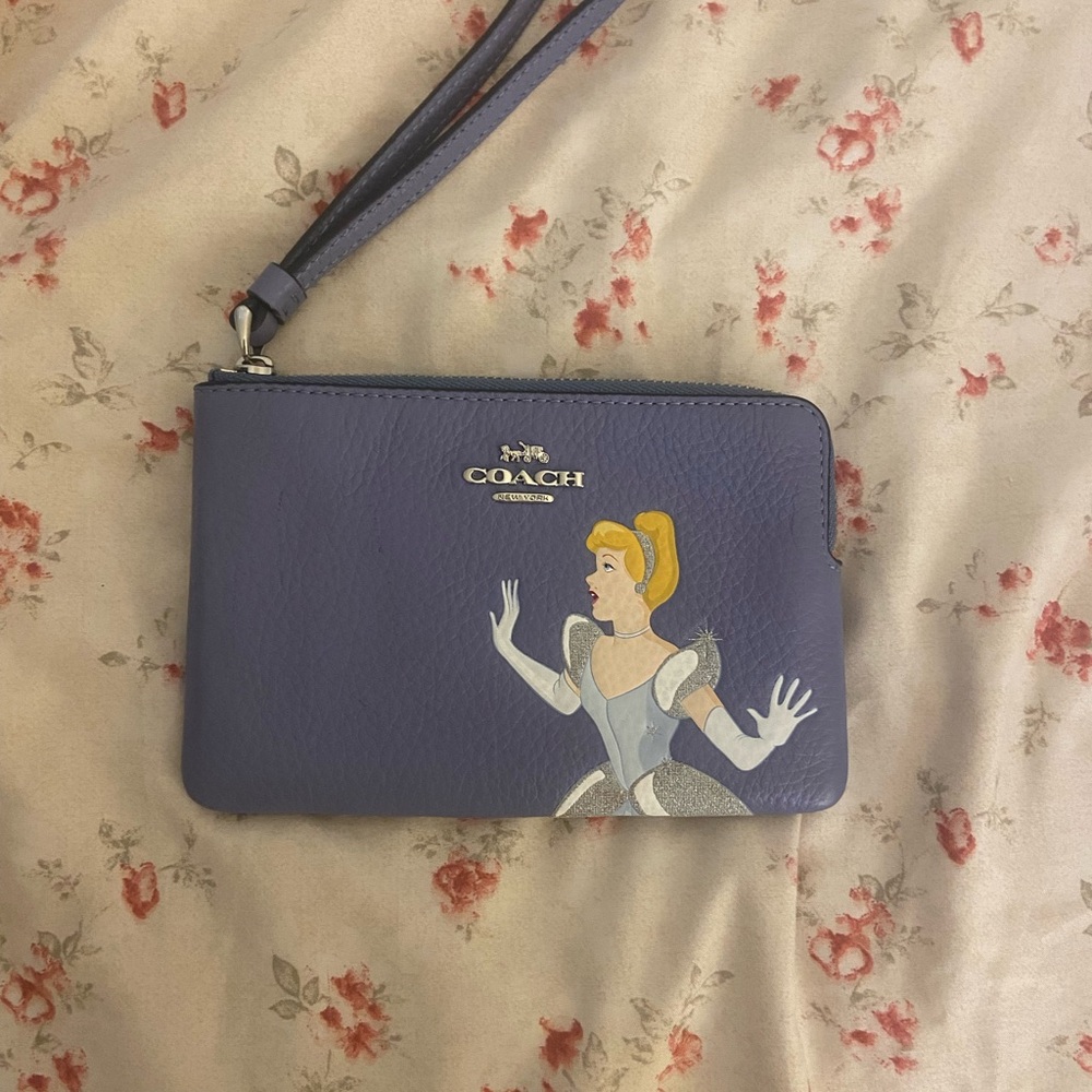 Coach Purple Clutch with Disney Collaboration